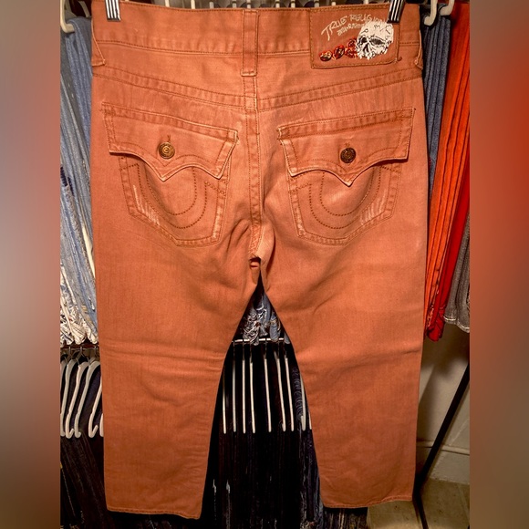 Rare!  Skulls and Roses Straight True Religion Size 32x32 (NOT AUTHENTIC) - Picture 4 of 12